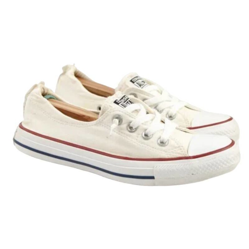 Converse Chuck Taylor Women's Shoreline Sneaker Size 8 White Canvas Low Top Shoe